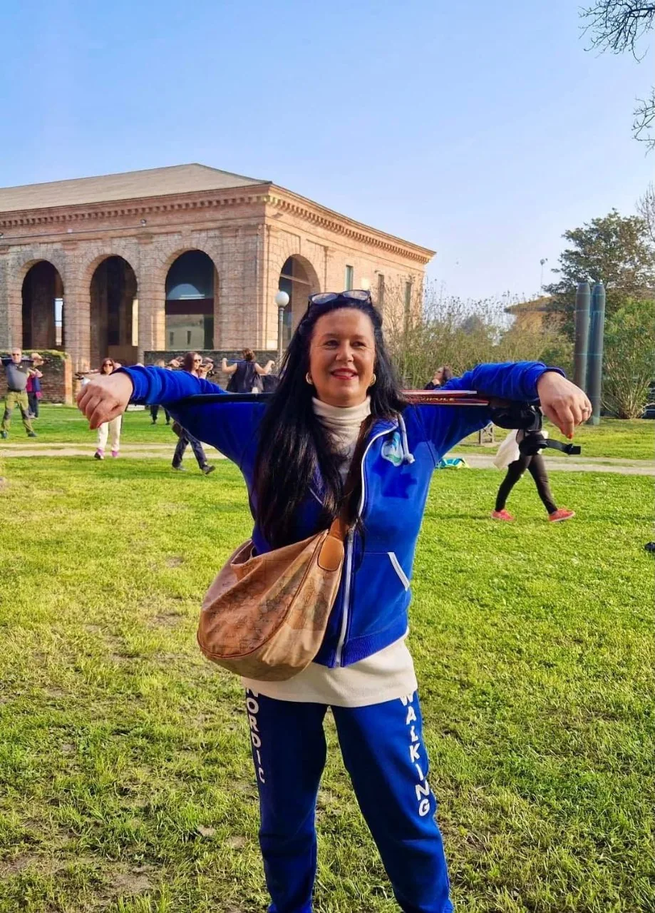Lezione di nordic walking e silvoterapia