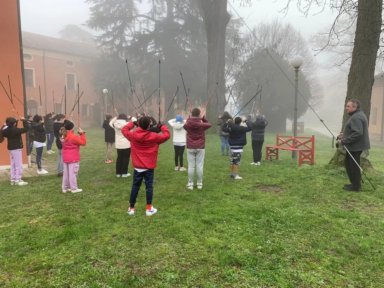 Lezione di nordic walking e silvoterapia