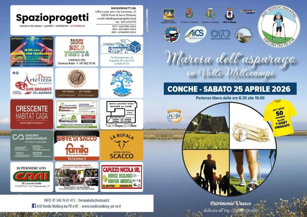La provincia di Padova organizza una conferenza stampa per la ns Marcia dell’Asparago in Vallemillecampi